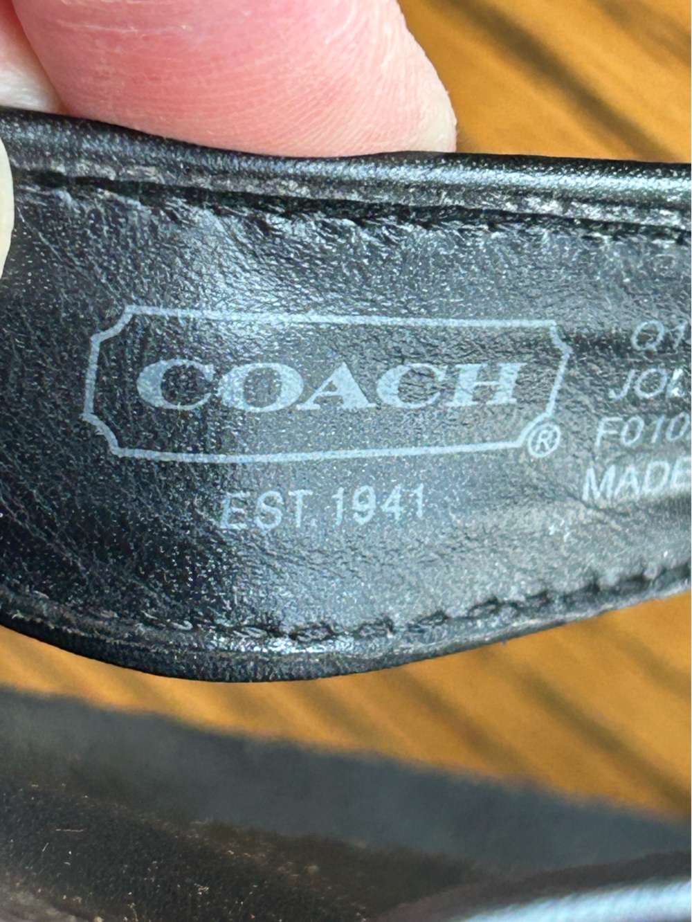 Coach Women’s Black Jolie Signature Logo Strap Thong Flip Flop Sandals Size 8 - Picture 7 of 15
